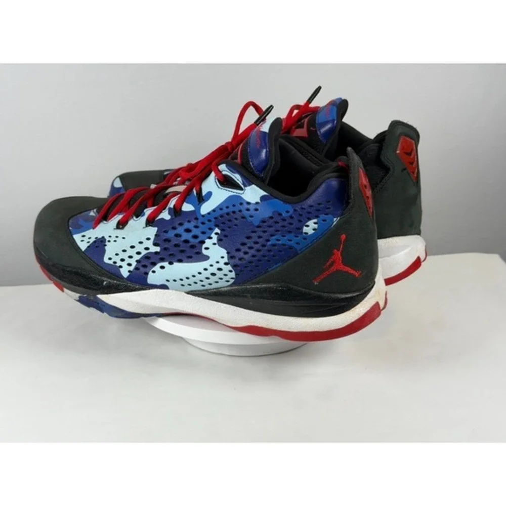 Jordan CP3.VII Clippers‎ Camo 616805-012 Men's US 14 Blue Red Black